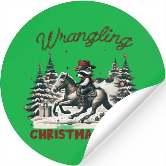 Merry Christmas Tree, Christmas Vintage Stickers
