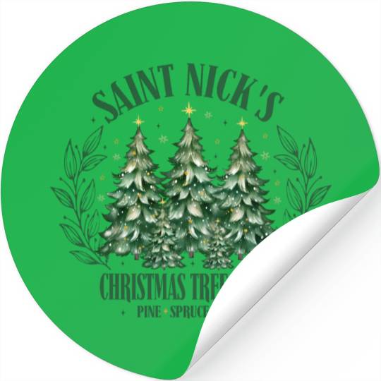 SAINT NICKS CHRISTMAS TREE FARM Stickers