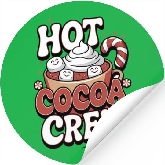 Hot Cocoa Crew Stickers