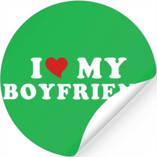 i Love My Boyfriend Stickers