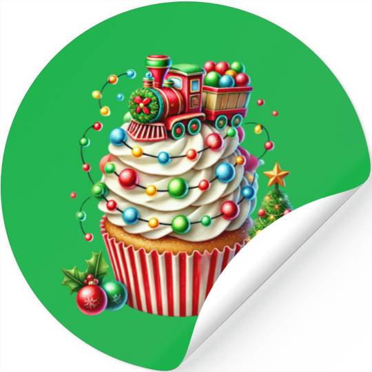 Christmas ice cream, Merry Christmas Stickers