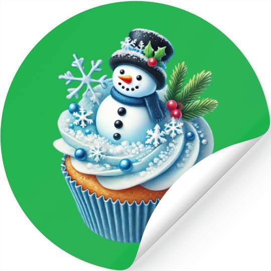 Christmas ice cream, Merry Christmas Stickers