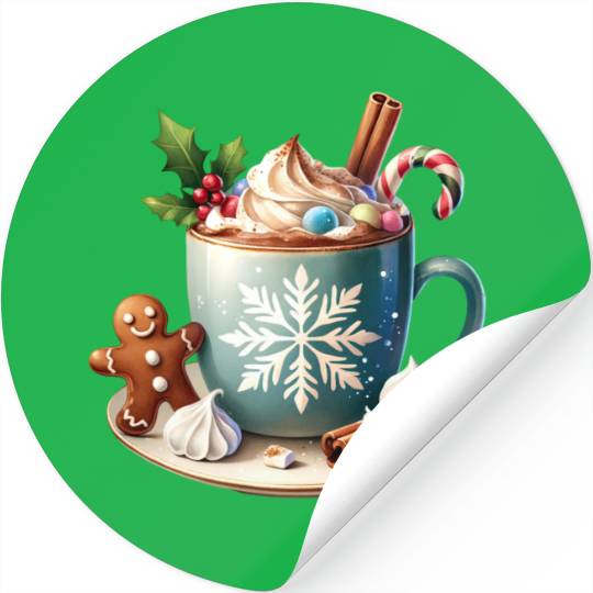 Christmas ice cream, Coquette Chistmas Stickers