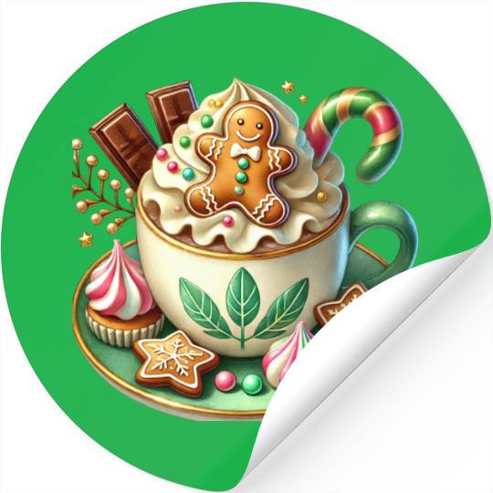 Christmas ice cream, Coquette Chistmas Stickers