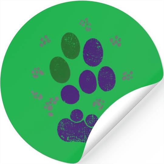 AroAce Cat Paw Prints Stickers