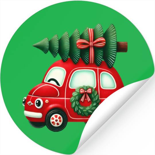 Merry Christmas, Christmas Vintage Stickers