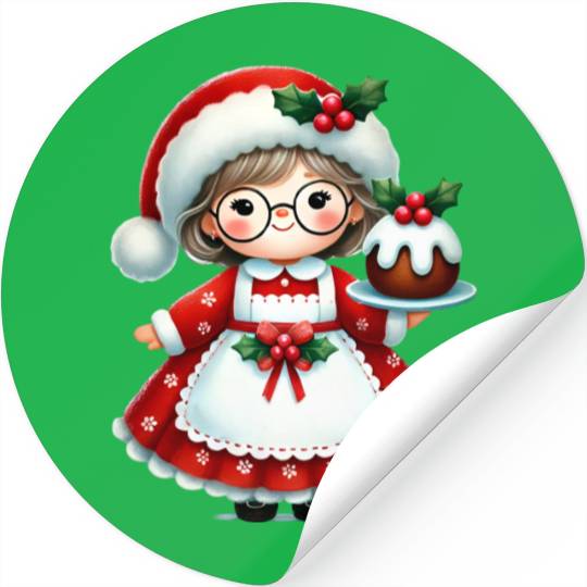 Merry Christmas, Christmas Vintage Stickers