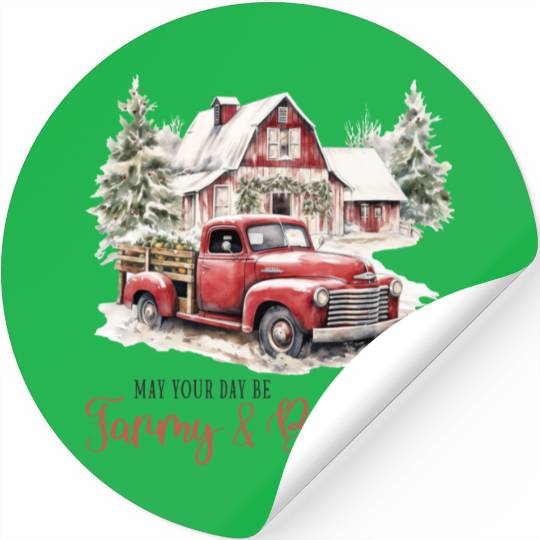 Christmas Farm, Merry Christmas Stickers