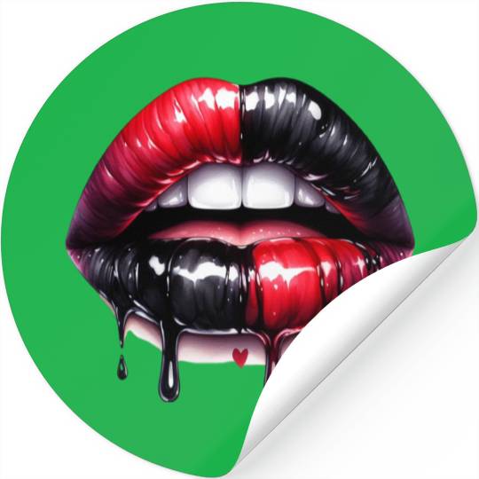 Black Gnomes Valentines Day Stickers