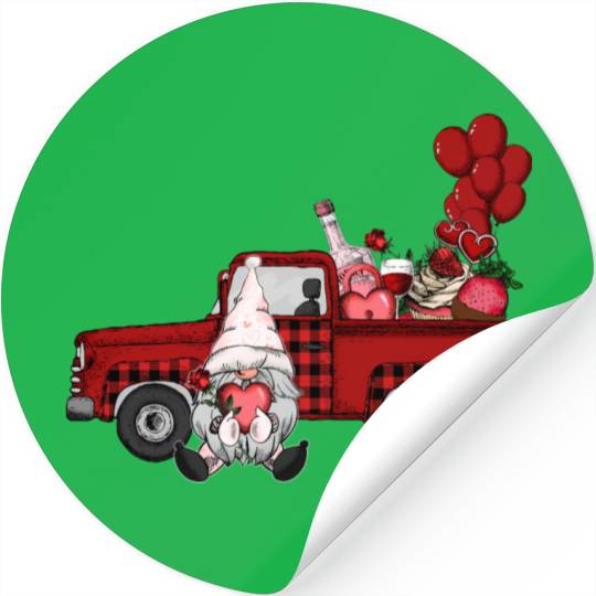 Gnomes Valentines Revelin Stickers