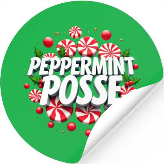 Peppermint Posse Stickers