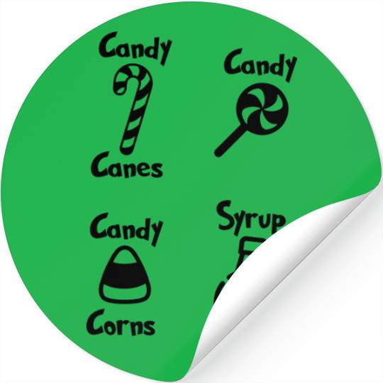 Elf Candy Food Groups Stickers