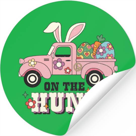 Happy Easter Day, Easter Bunny Stickers
