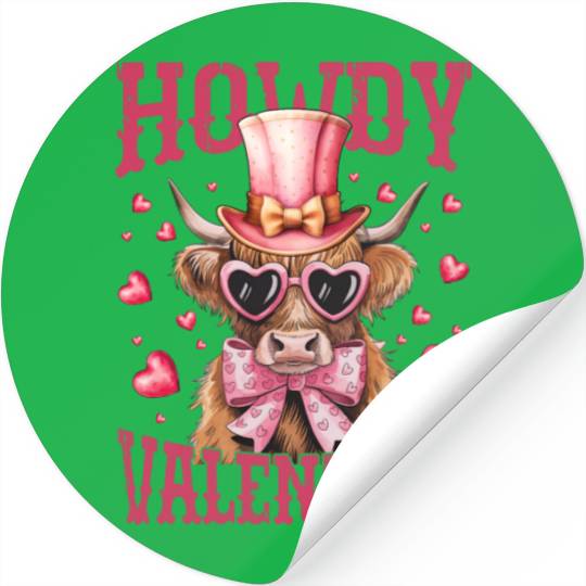 Howdy Valentine Stickers