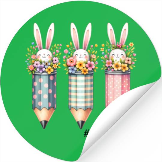 Happy Easter Bunny, Easter Day Stickers