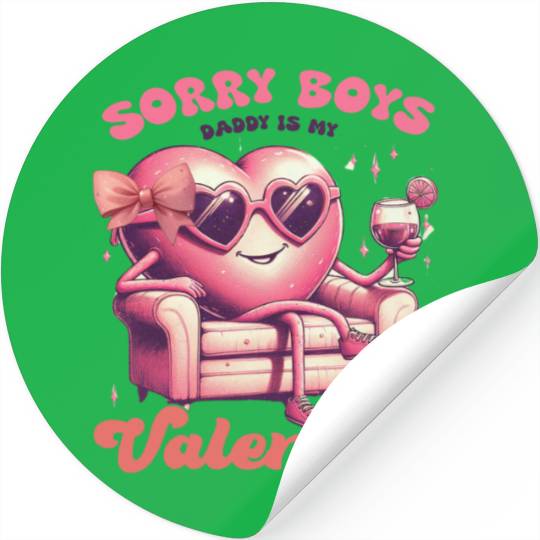 Valentines Day, Valentine Retro Stickers