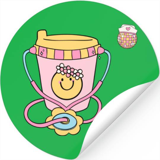 Nurse Cup Stickers