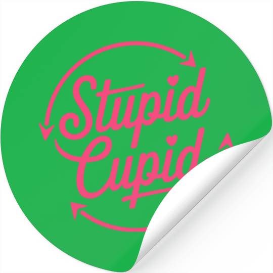 Stupid Cupid Sublimation Stickers