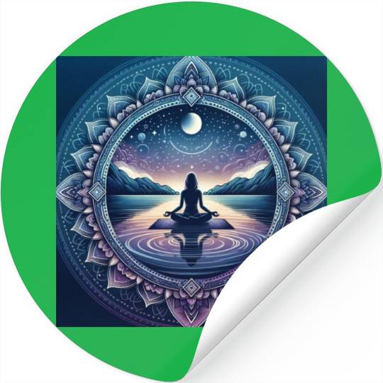 Mandala yoga Stickers
