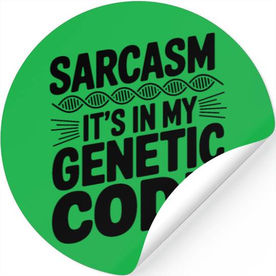 Sarcastic Genealogy DNA Test Genetics Biologist Stickers