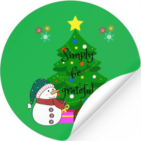 Simply be grateful Stickers