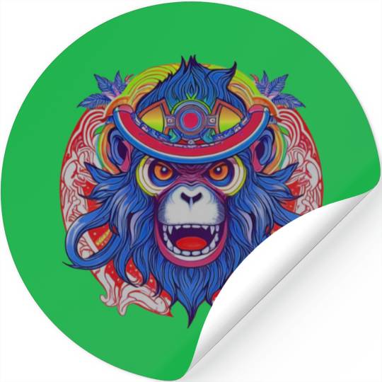 Vibrant Ape Stickers