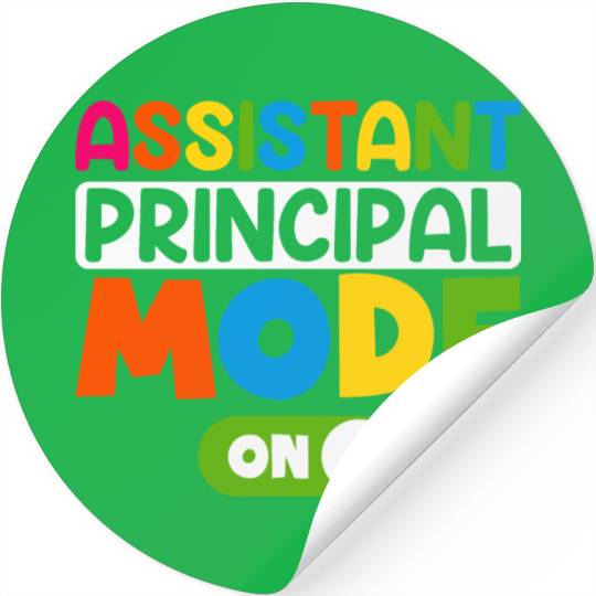 Assistant Principal Mode On 100 days of school Stickers
