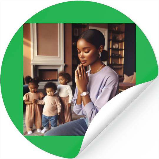 Caramel-skinned African American Woman Stickers