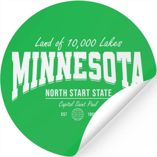 Minnesota Land of 10,000 Lakes Stickers