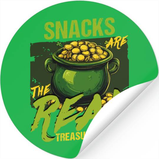 St Patricks Day Snacks Are the Real Treasures in Stickers