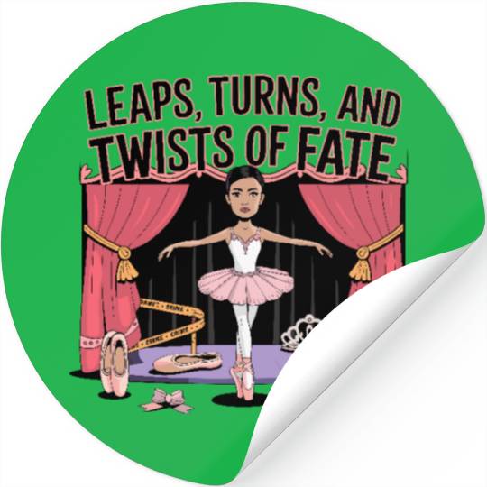 Leaps Turns Twists of True Fate True Crime Stickers
