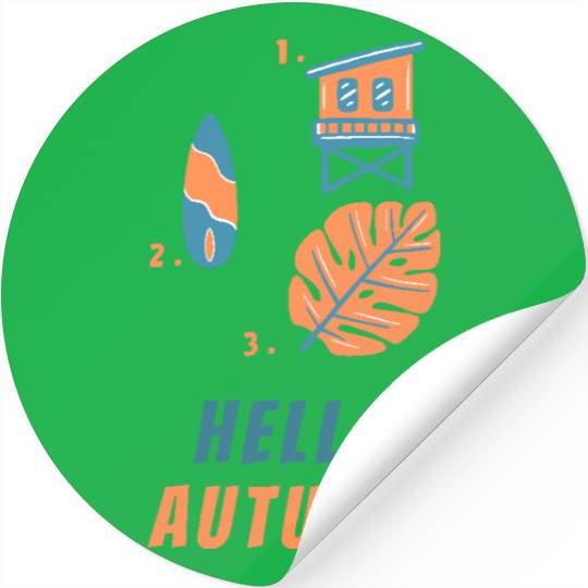 Hello Autumn Travel Stickers