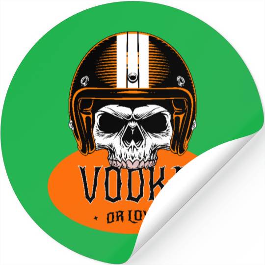 v is for vodka valentines VODKA RIDER Stickers