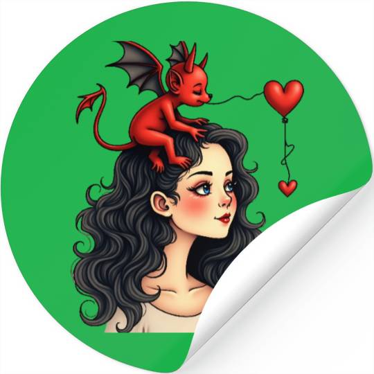 Love devil Stickers