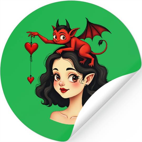 Love devil Stickers