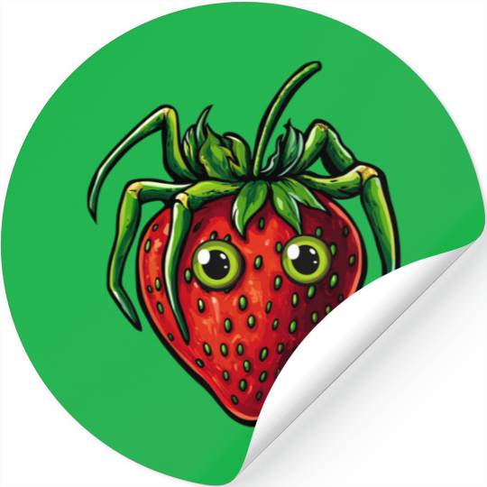 Strawberry Spider Strawberry Spider Stickers