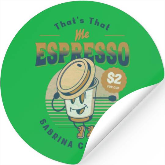 Coffee Cup Comics Mascot Espresso drink Stickers