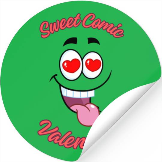 Sweet Comic Valentines Stickers