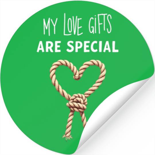 Funny BDSM Valentine My Love Gifts Are Special Stickers