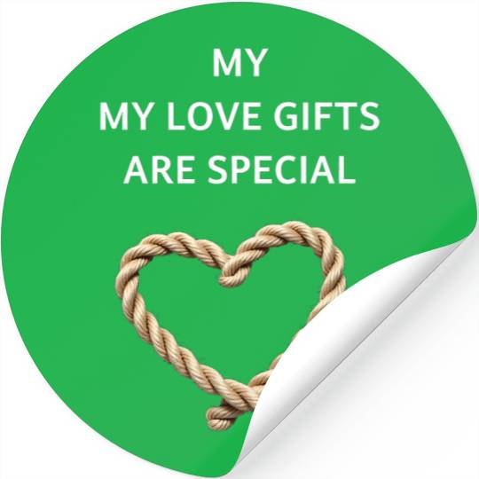 Funny BDSM Valentine My Love Gifts Are Special Stickers