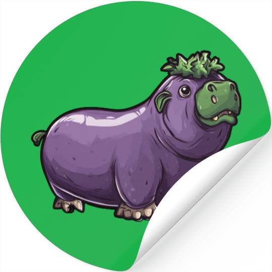 Hip Aubergine Funny Stickers