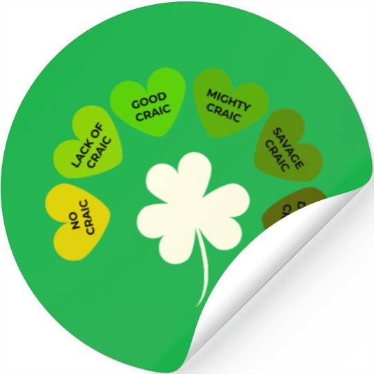 St Patricks Day Shamrock Stickers