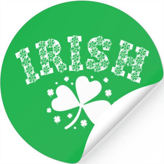 Embroidered Irish, St Patricks Day, St Paddys Day Stickers