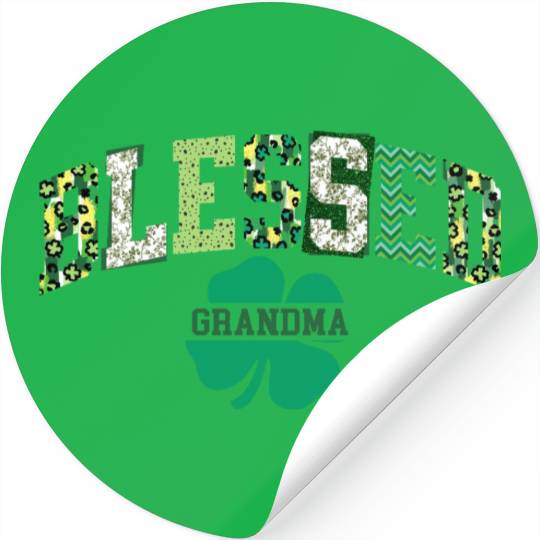 Blessed Grandma St Patricks Day Spring and Summer Stickers