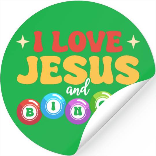 I Love Jesus and Bingo Stickers