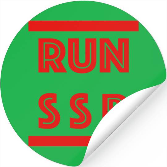 RUN SSB Ham radio Stickers