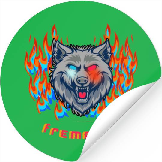 Fierce wolf Stickers