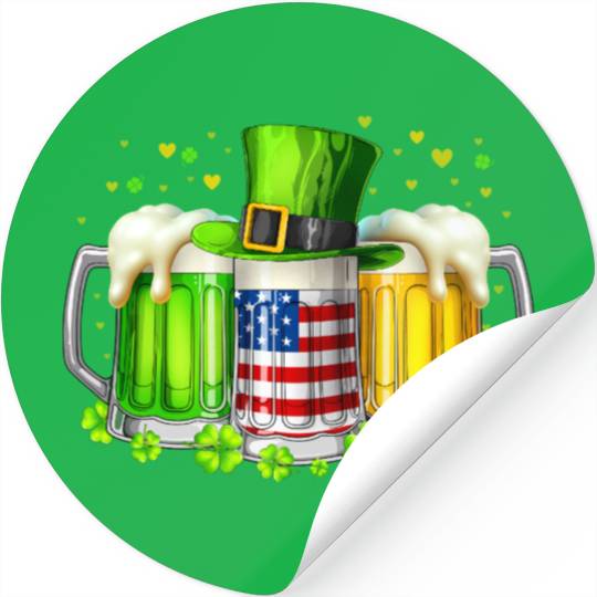 Irish Beer Ireland St Patricks Day Drinking Party Stickers