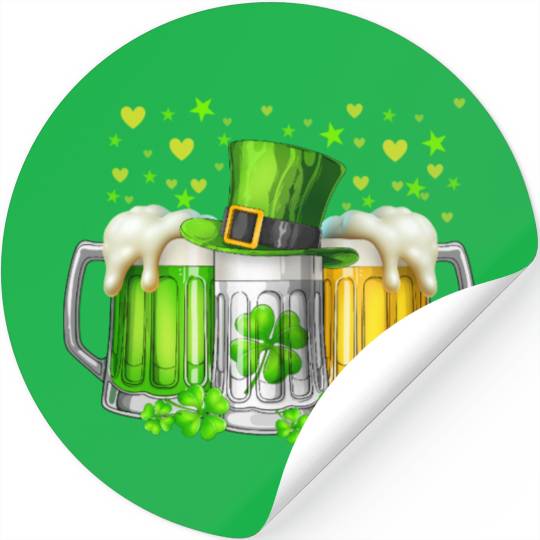 Irish Beer Ireland St Patricks Day Drinking Party Stickers