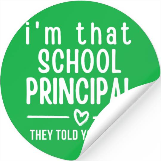 School Principal Stickers